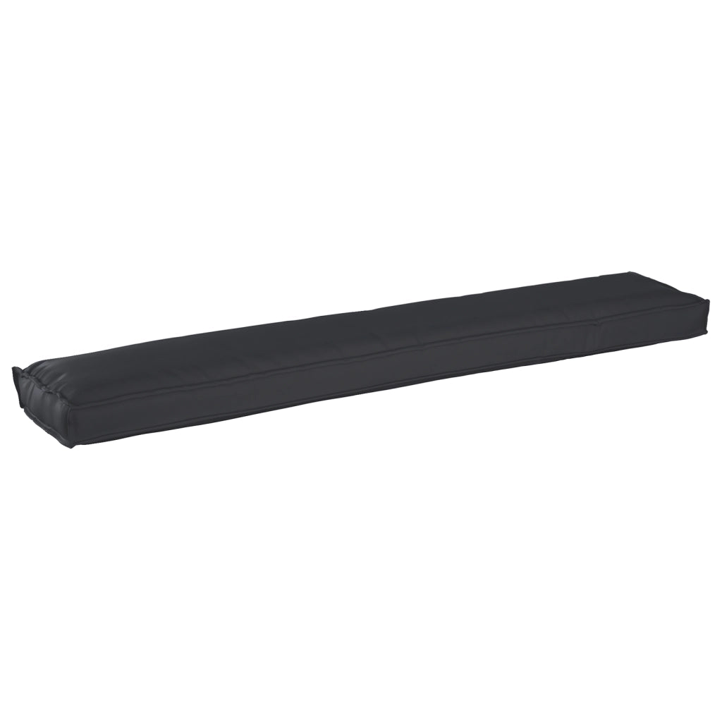 Cuscino per Panca Nero 200x40x8 cm in Tessuto Oxford