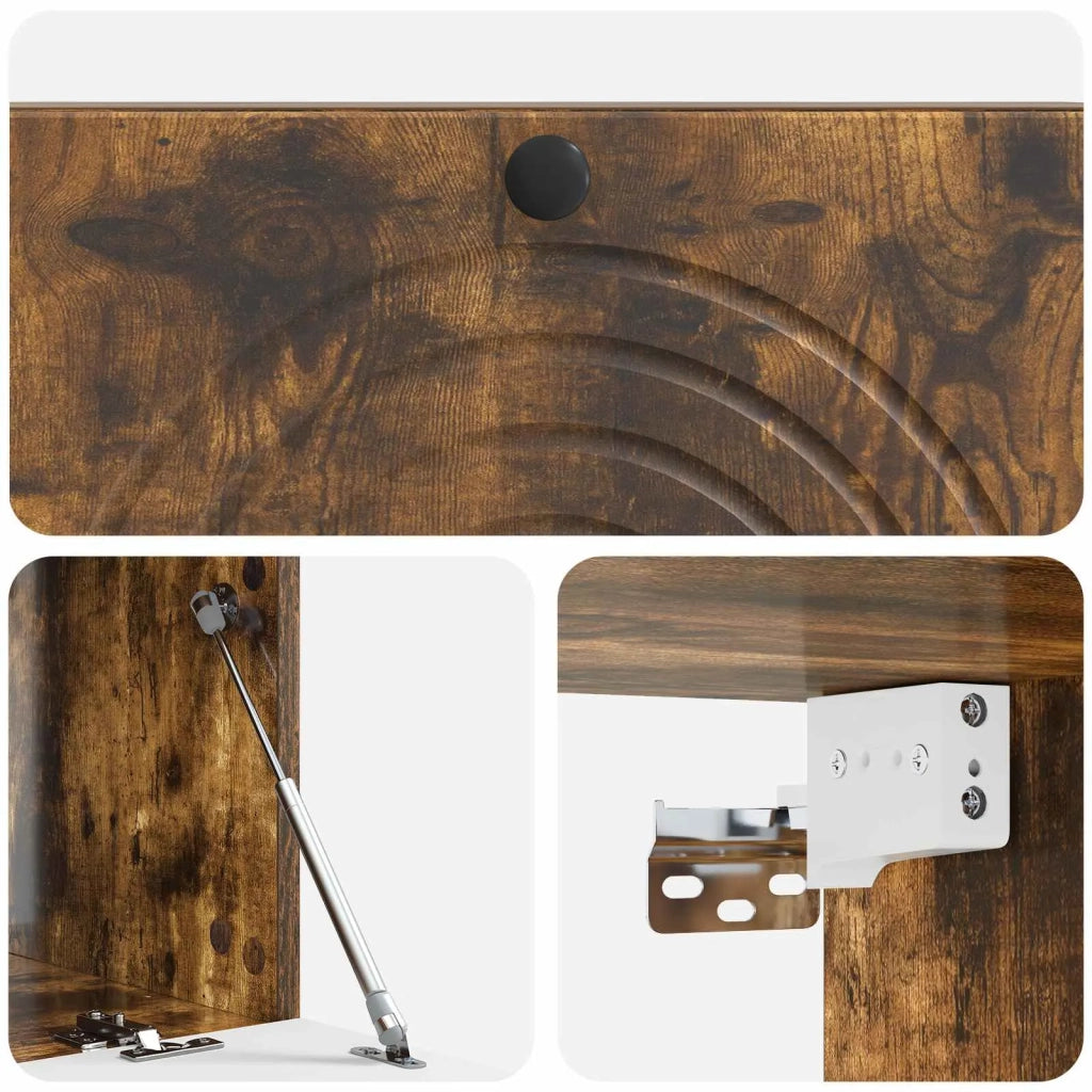 Mobile Porta TV da Muro Rovere Fumo 99 x 41 x 30 cm