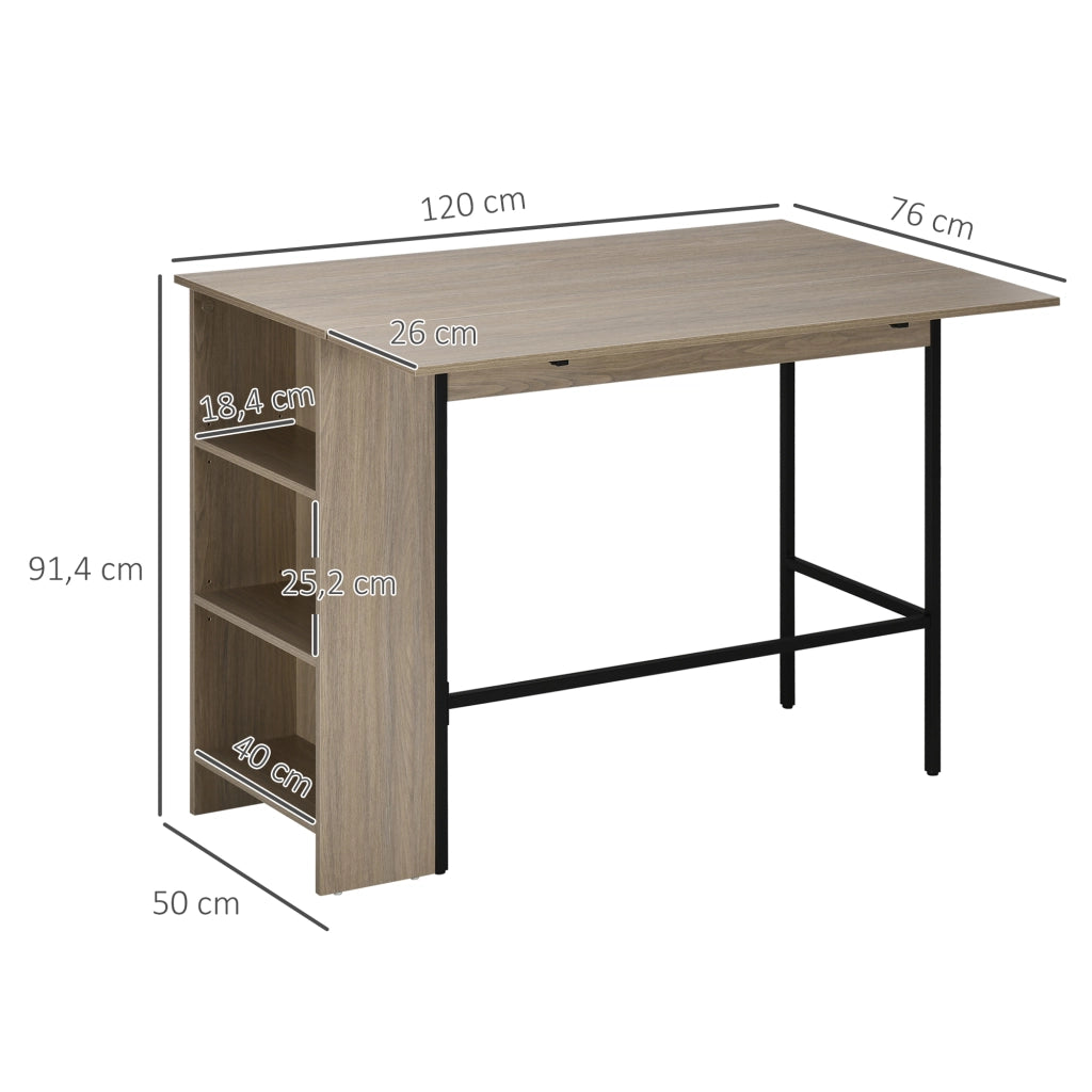 Tavolo da bar ¨C zephmum ¨C grigio chiaro 120x76x91 cm