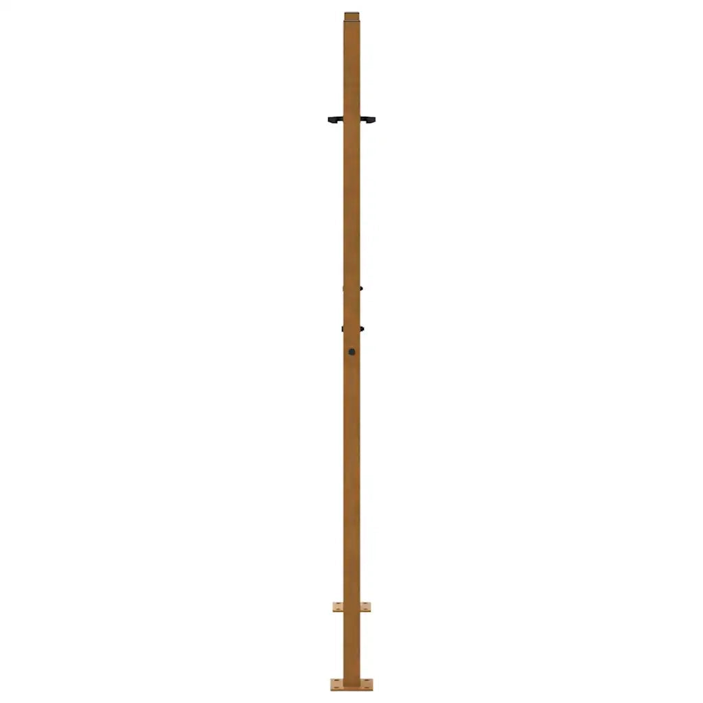 vidaXL Cancello da Giardino 105x155 cm Acciaio Corten Design a Croce