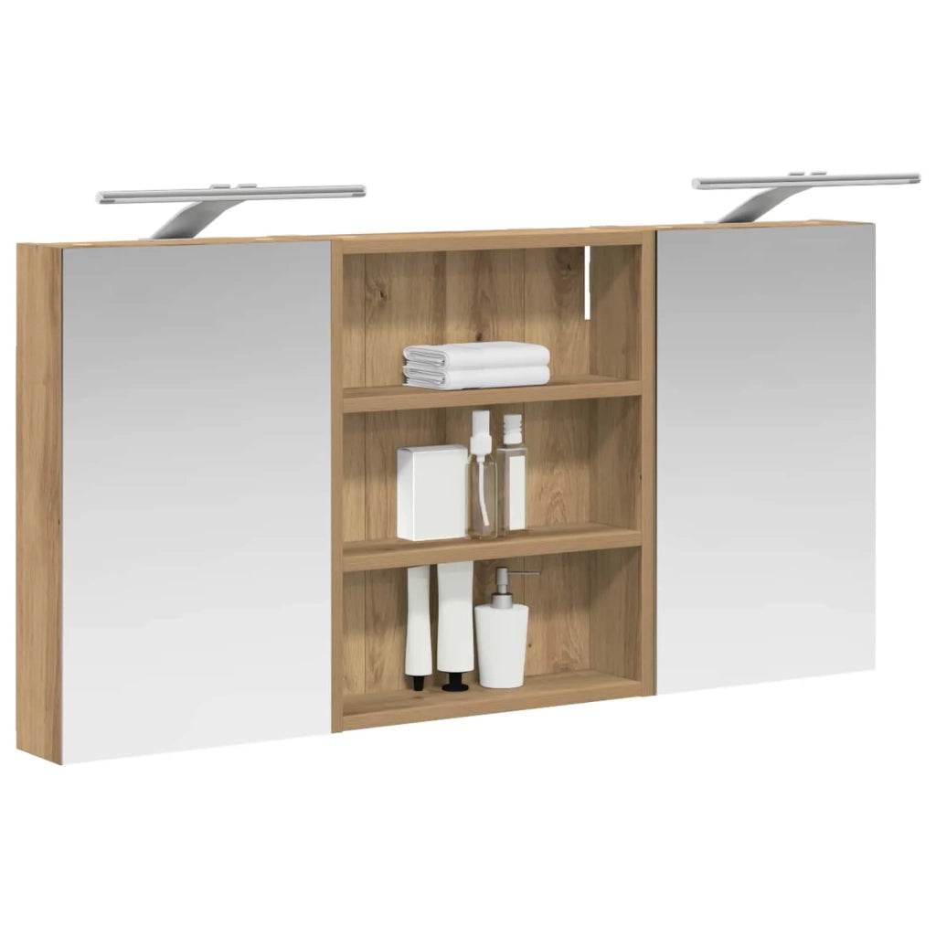 Set di Armadi da Bagno con lo scaffale 3 pcs 100 x 10,5 x 50 cm 3403695