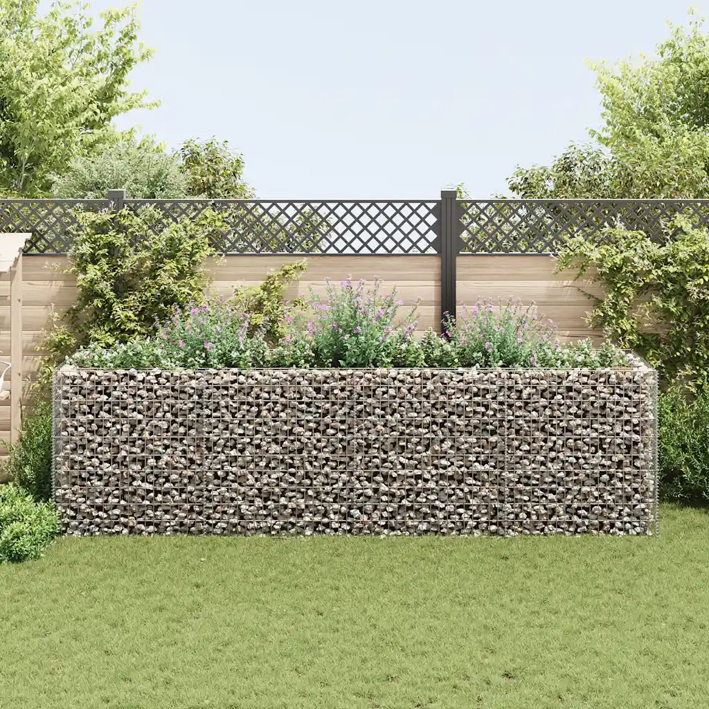 Gabbione Letto Rialzato da Giardino in Acciaio 360x90x100 cm 142553