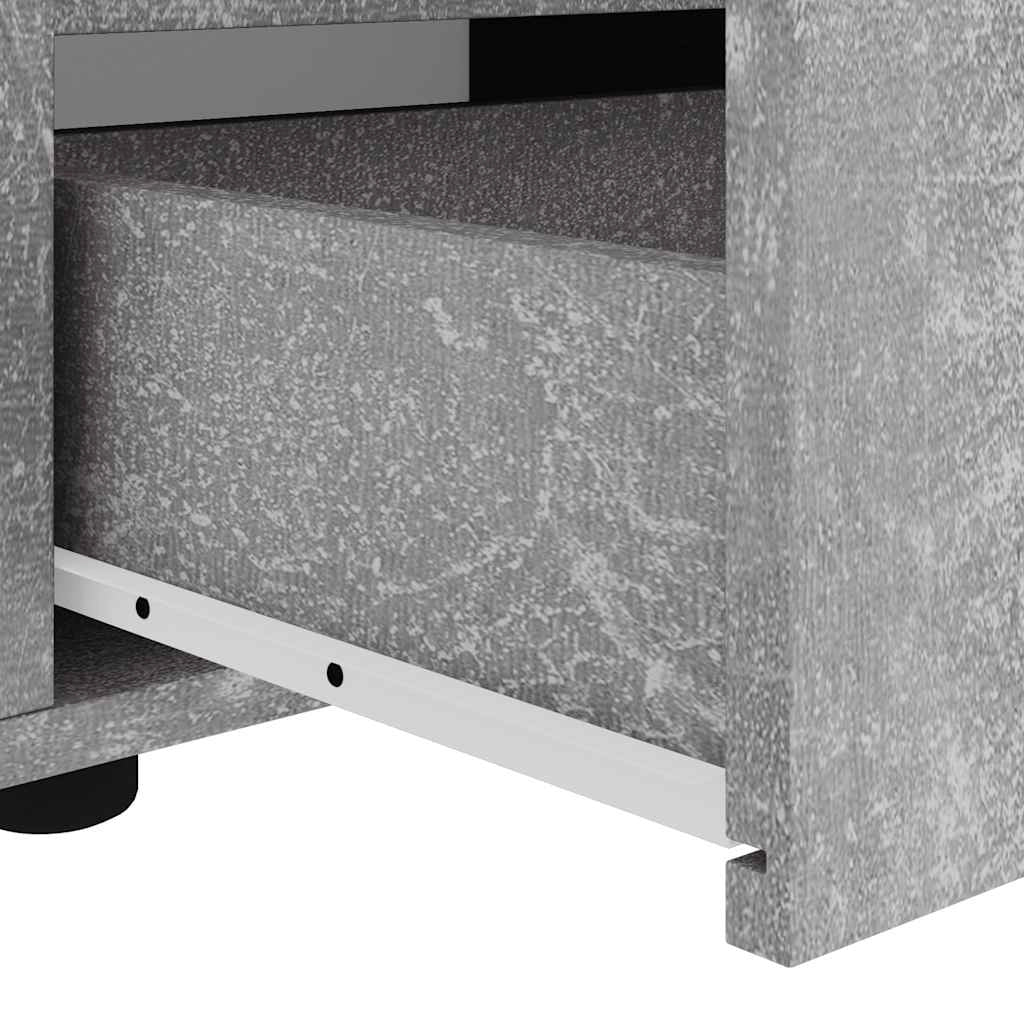 Mobile TV a parete con ampio spazio di archiviazione 100 x 40 x 38 cm stile moderno legno ingegnerizzato grigio cemento 02_0058335