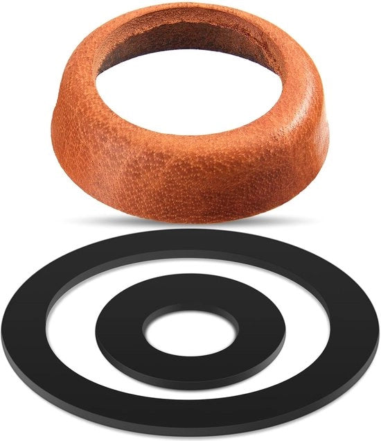 Manchet in tre parti in pelle per pompa ad acqua, pompa per giardino, pompa a mano