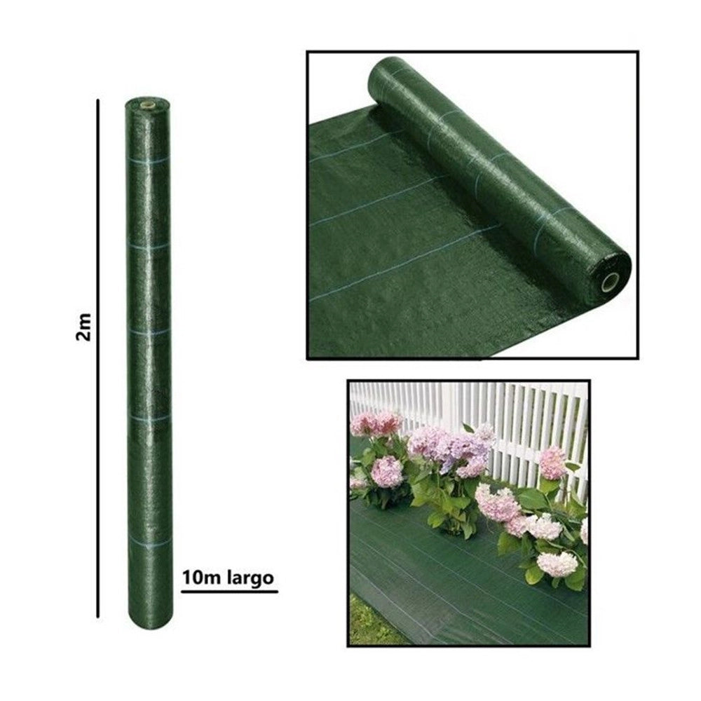 Trade Shop - Rete Telo Pacciamatura Anti Erba Per Orto Giardino Serra 2 X 10 Mt Resistente 222253 -
