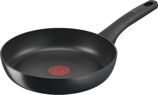 Wok 28 cm con Smalto Duraturo e Indicatore di Temperatura - Adatto a Tutti i Fonti di Calore