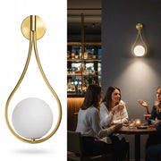 Lampada da Parete Pendente Bronzo Applique Moderno Attacco G9 Sfera Luce Camera da Letto Comodino Soggiorno Corridoio 230V