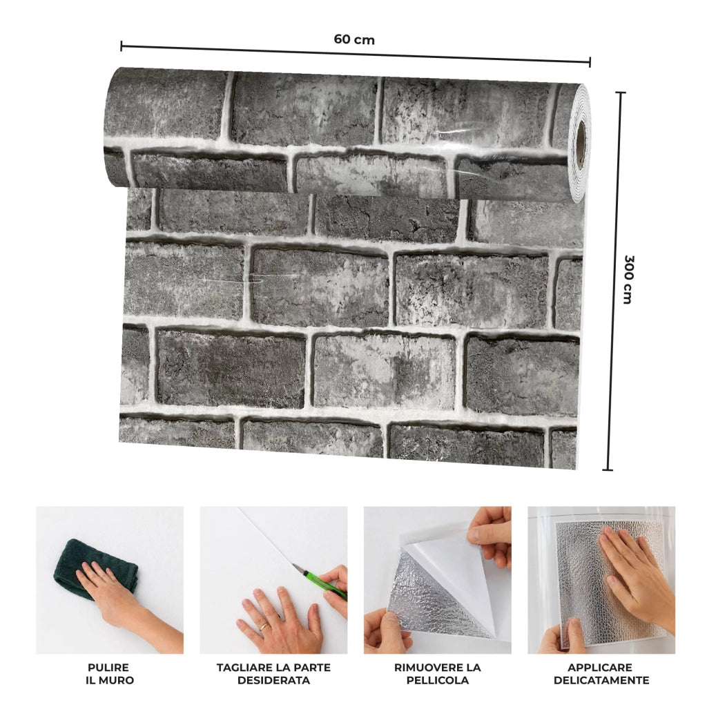 Carta Adesiva Da Rivestivmento 60x300 cm Pellicola Autoadesiva Impermeabile per Mobili, Pareti, Cucina, Tavoli e Top Cucina – Rivestimento Rimovibile per Superfici Lisce e DIY Disegno4