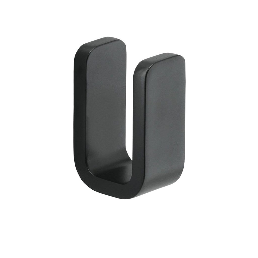 Appendiabiti da muro in ottone, acciaio inox e Cromall 3226 Gedy serie OUTLINE Nero Opaco