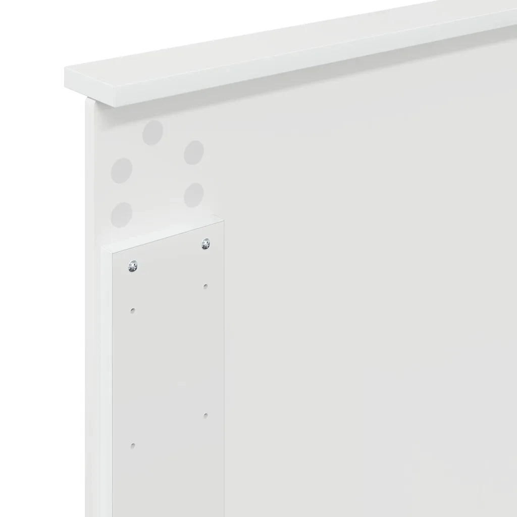 Testiera-Testata-Testiera Decorativa Bianco Lucido 100 cm Legno multistrato 711163
