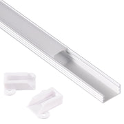 Profilo LED in alluminio a vista 1m satinato Polux