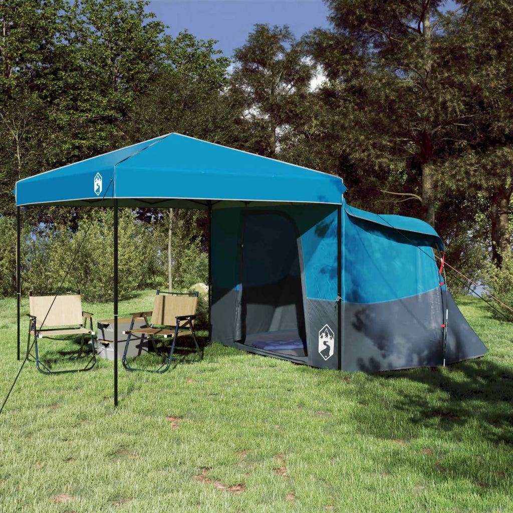 Set di Tende da Campeggio con tetto 2 pcs Blu Taffeta e Tessuto 3337169