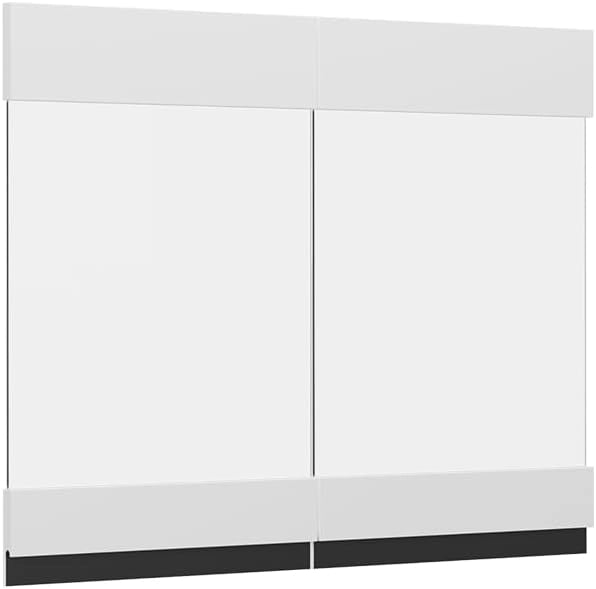 Frontale cucina R-Line, Bianco, 79.2 x 59 cm frontale del mobile per pensile con vetro
