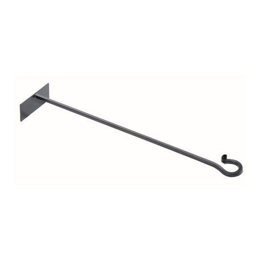 Raschietto per Camino Forgiato a mano in Ferro Verniciato Grigio Martellato