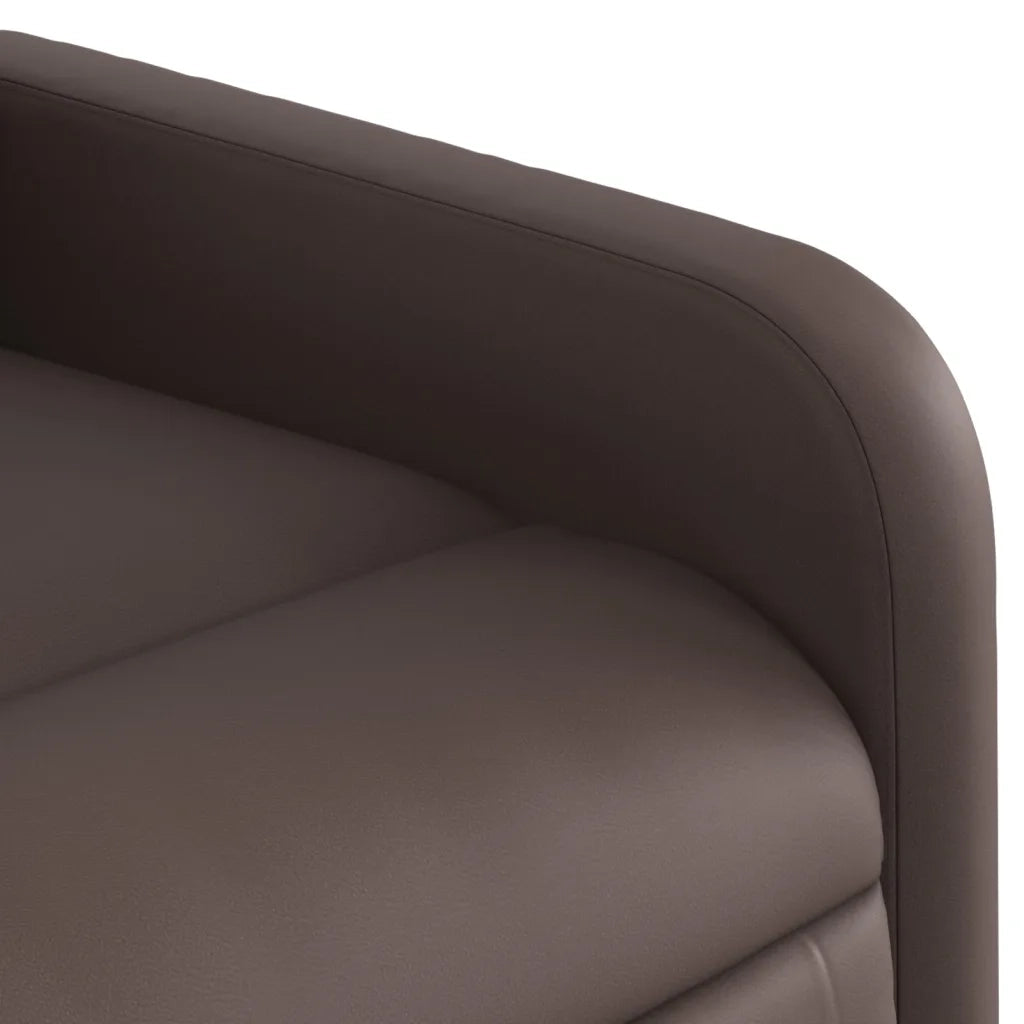 Divano Sedia-Poltrona Reclinabile Marrone in Similpelle 941412