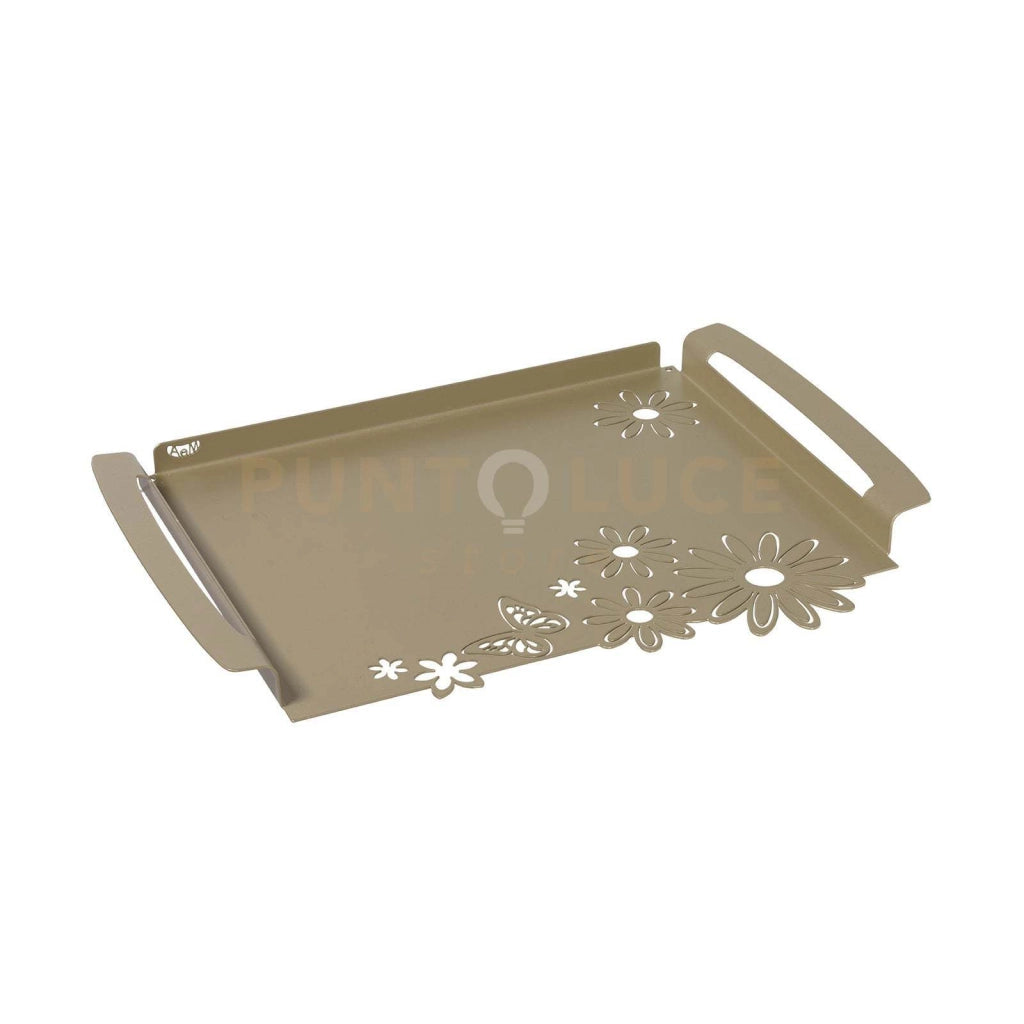 vassoio piccolo margherite Miele in Ferro 37x26cm