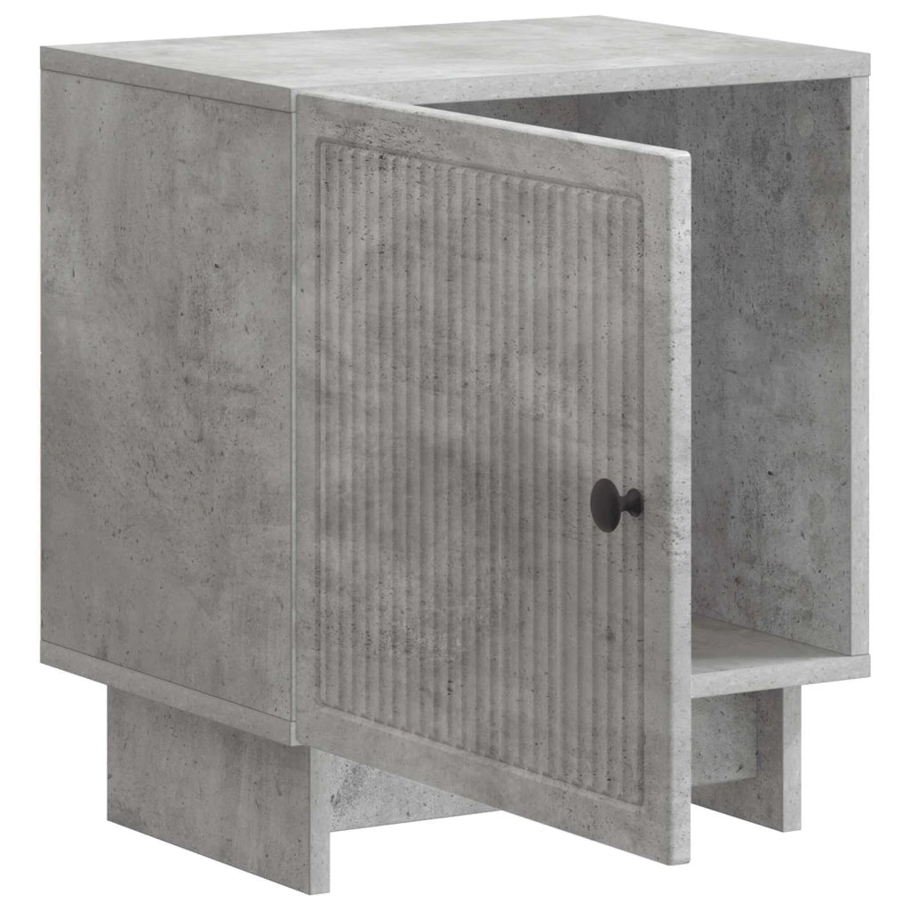 Armadio da Notte 2 pcs Grigio Cemento 43 x 34,5 x 50 cm