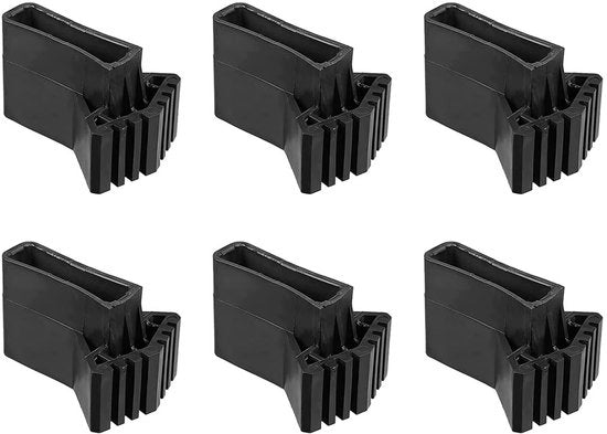 Set di Piastra di Protezione per Rampe in Gomma - Protezione per Rampe - Piastra per Rampe 40x20 - Accessori Antiscivolo - Adatto per Rampe Telescopiche - Gomma morbida e elastica - Protezione per Rampe
