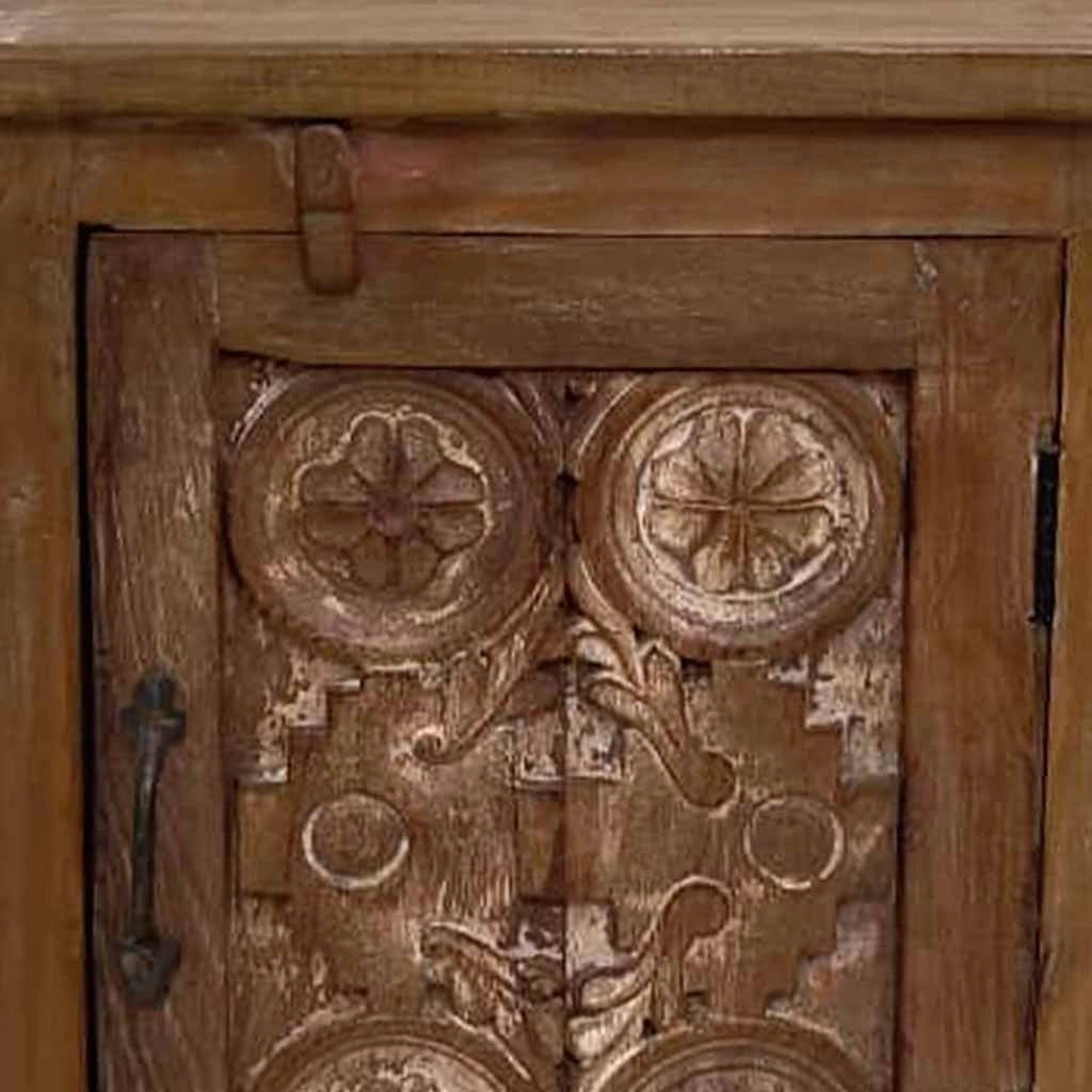 Comodino in legno fatto a mano48x28x66h cm