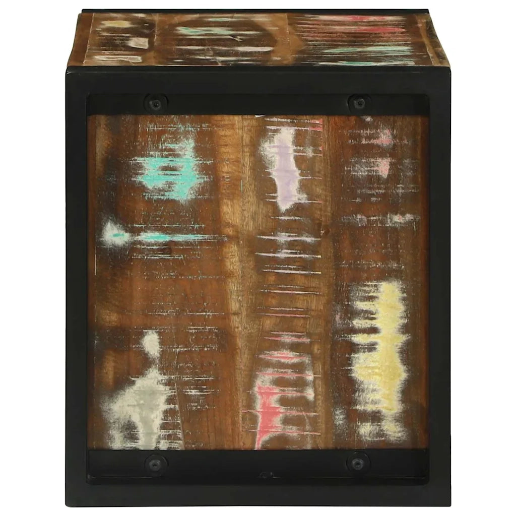 Cubetto da Parete Marrone Legno Recuperato Massello CFW7574386
