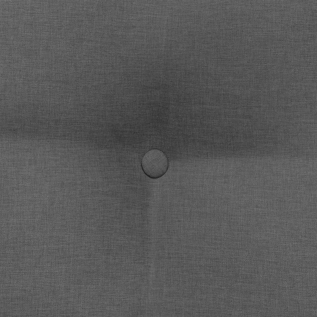 Cuscino per Schiena Grigio scuro 80 x 24 x 50 cm Tessuto