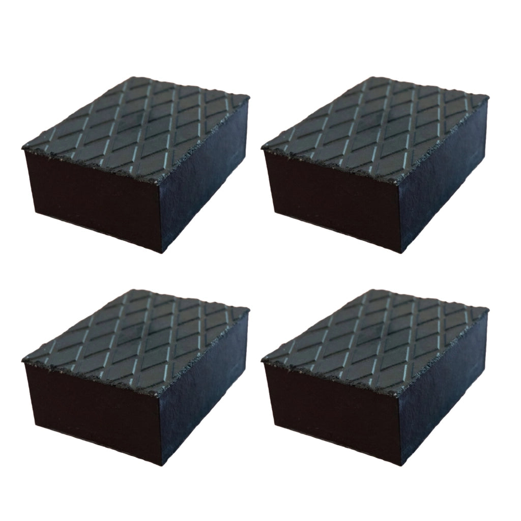 4 Pezzi Tamponi in Gomma per Ponti Sollevatori 160X120X60mm