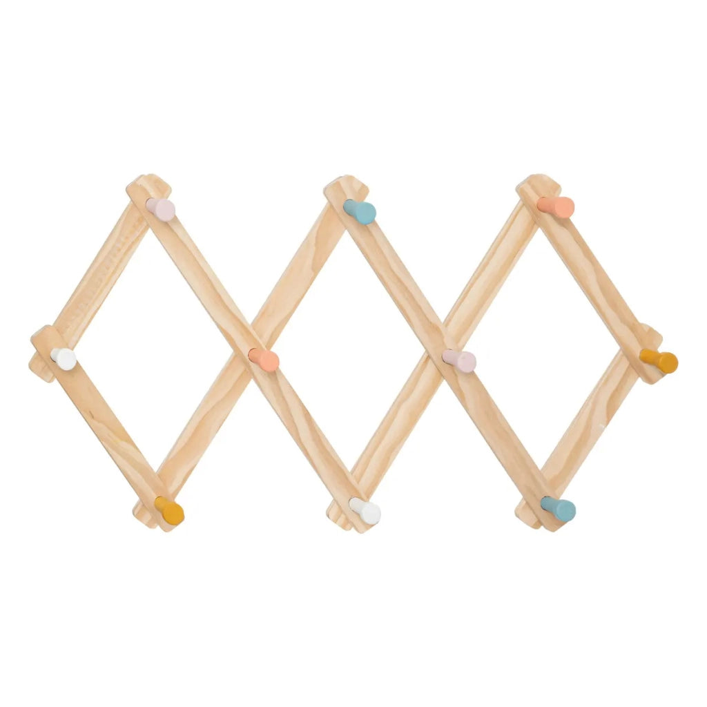 Appendiabiti in legno con 10 ganci