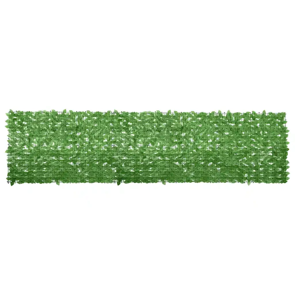 Paravento da Balcone-Pannello per balcone con Foglie Verdi 400x100 cm