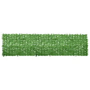 Paravento da Balcone-Pannello per balcone con Foglie Verdi 400x100 cm