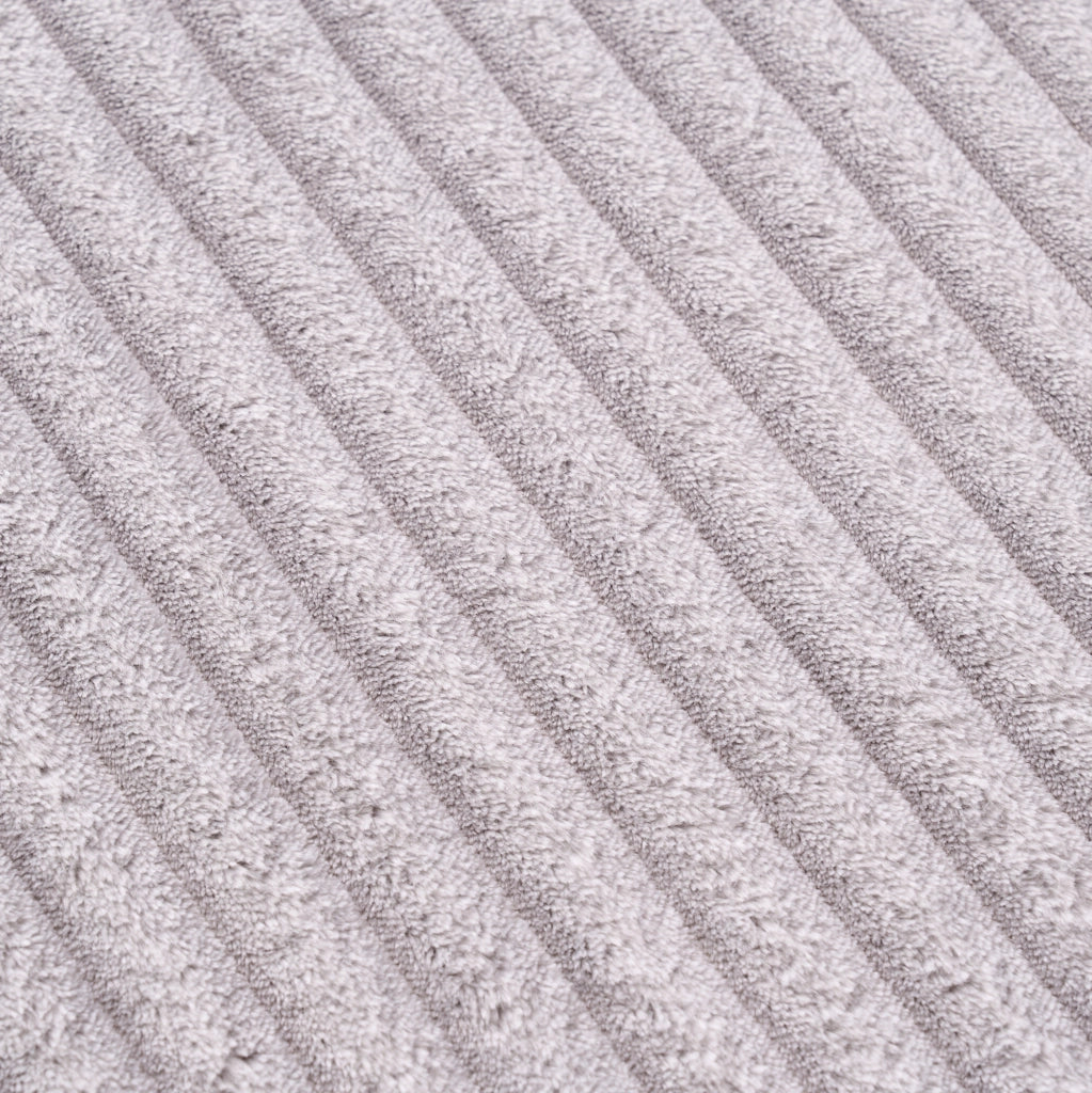 Divano modulare angolare 266x110x60;01 cm in foam e molle; grigio