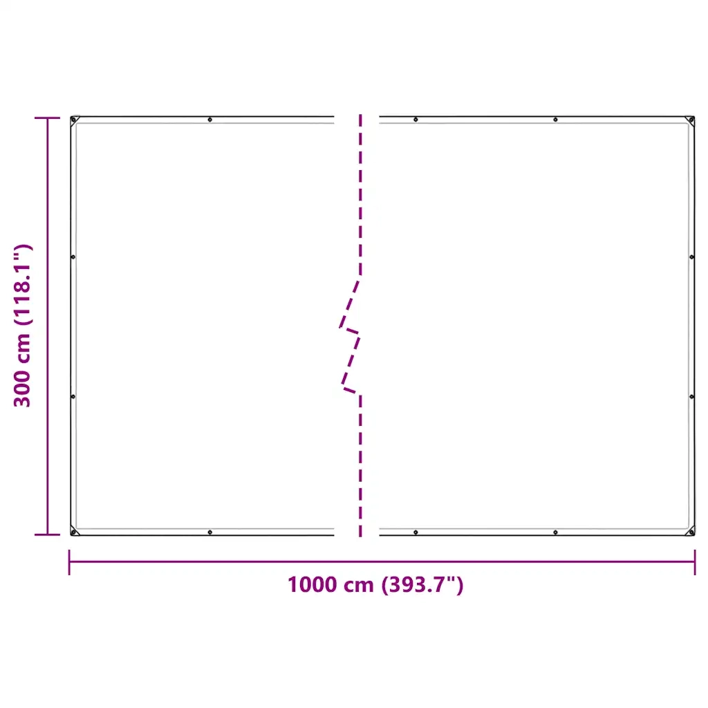 Copertura per Piante con Occhielli 3x10 m PVC CFW9394997