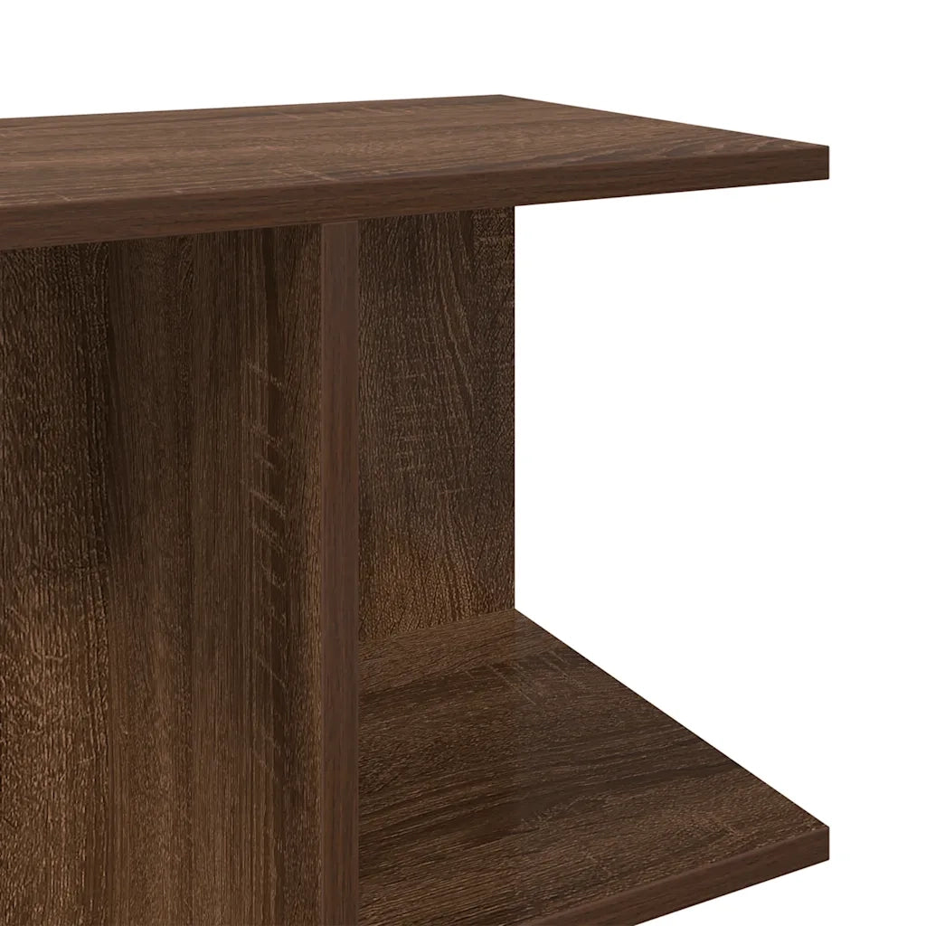 Comodino Rovere Marrone 40,5x31x60 cm in Legno Multistrato