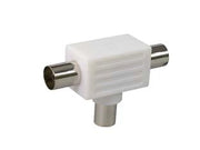 ADATTATORE TV COASSIALE- - 1 spina + 2 prese mm.9,5 - 10 pezzi