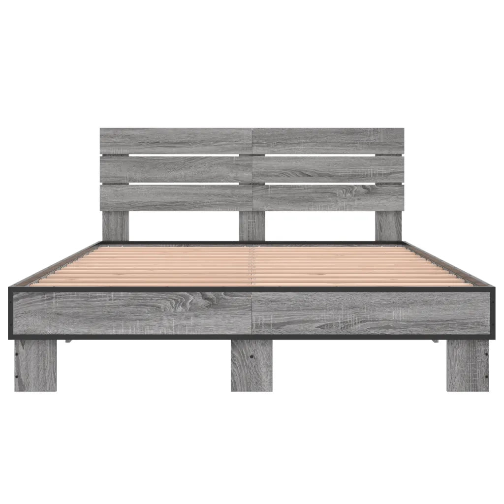 Giroletto Grigio Sonoma 140x200 cm in Legno Multistrato Metallo 3280150