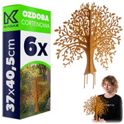 KADAX Ozdoba cortenowa Drzewo P25728 pakiet 6szt K
