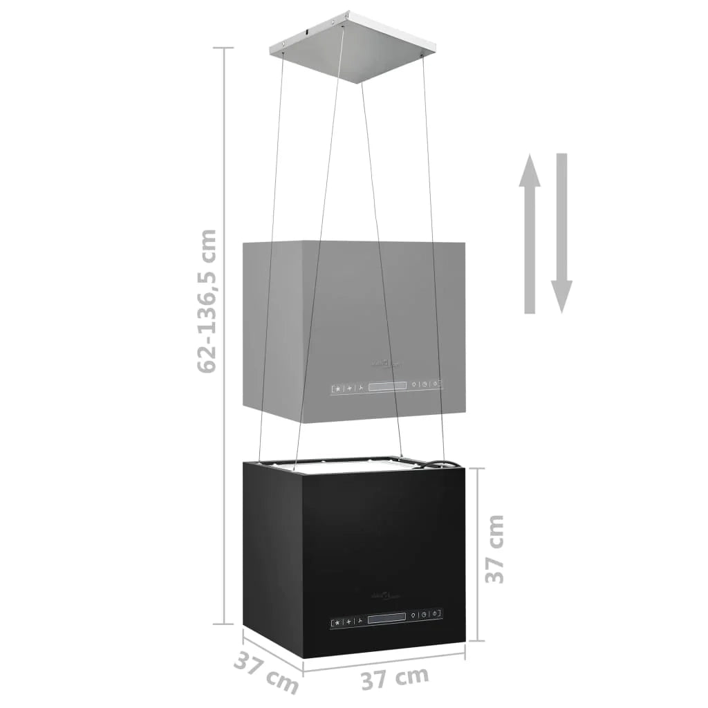 Cappa aspirante sospesa da 37 cm con touchscreen LCD acciaio verniciato a polvere 02_0005848