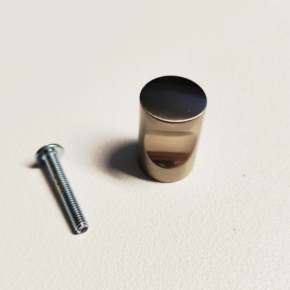 Ff group pomolo per mobili a cilindro colore nichel opaco