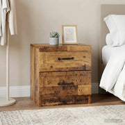 Armadio da Notte 2 pcs Legno antico 43 x 34,5 x 44,5 cm 895692