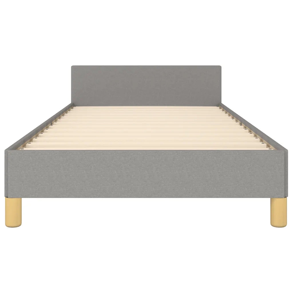 Giroletto senza Materasso-Struttura Letto Grigio Chiaro 90x200 cm Tessuto 859982