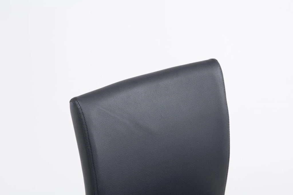Set 2 Sgabelli Colonia in similpelle nero
