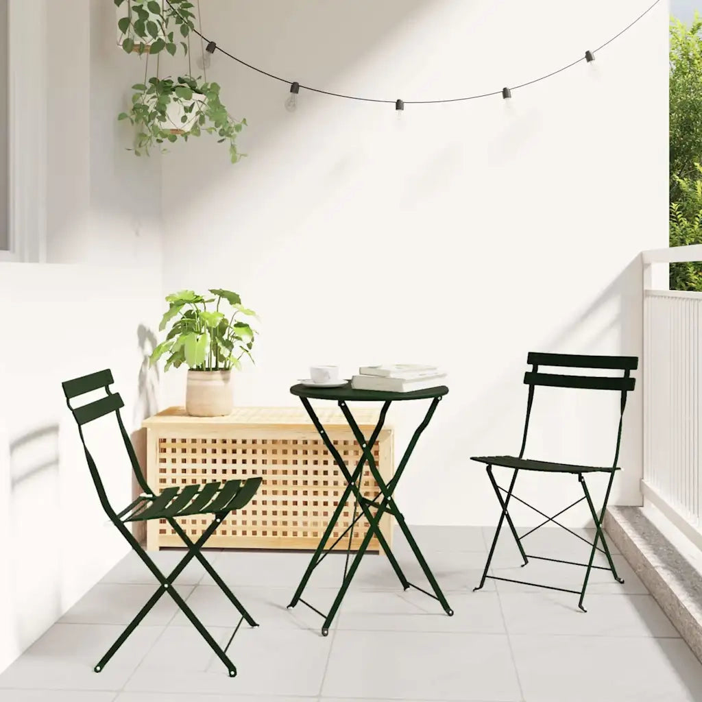 Set Bistro Pieghevole 3 pcs Foresta Acciaio 42002967