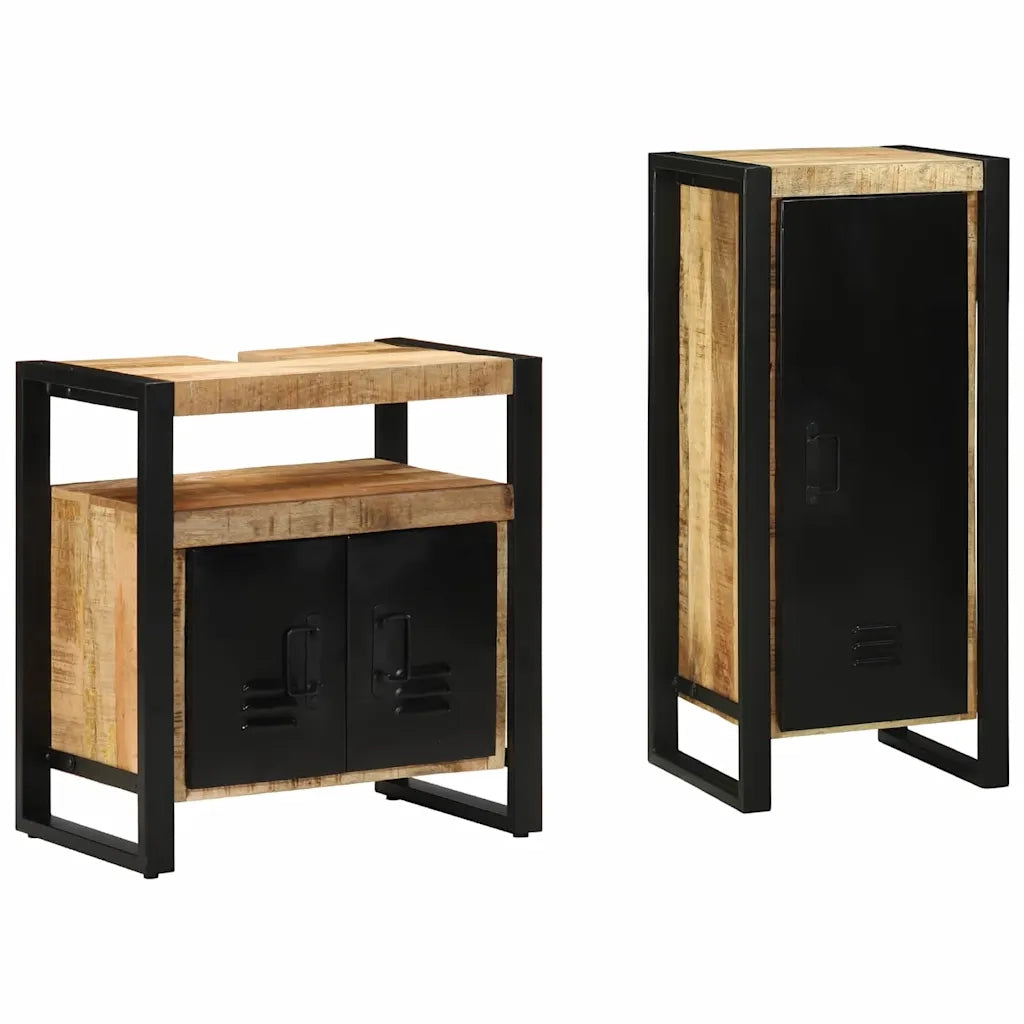 Set di mobili per il bagno 2 pcs Legno di mango massello 3305608