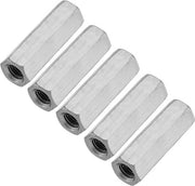 Connettore a stella - Piastra a 6 facce in acciaio - Galvanizzato - 5 pezzi - Chiave a stella lunga - Chiave a 6 facce - Chiave a stella a 6 facce - Standoff viti (M12*50 lato opposto 15)