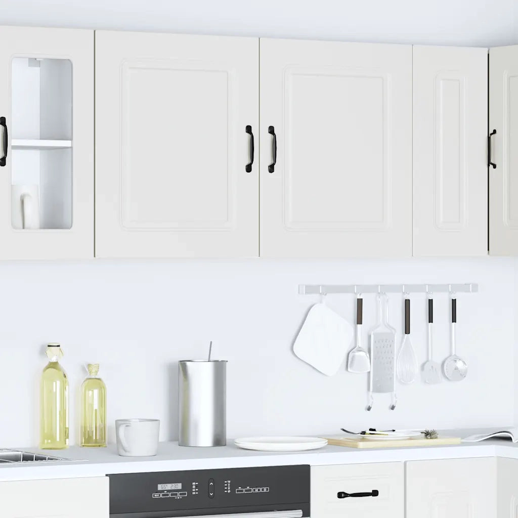 Pensili da Cucina | Mobile da Cucina 2 pz Kalmar Bianco in Legno Multistrato