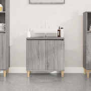 Mobile Lavabo-Armadietto da bagno Grigio Sonoma 58x33x60 cm in Legno Multistrato 335482
