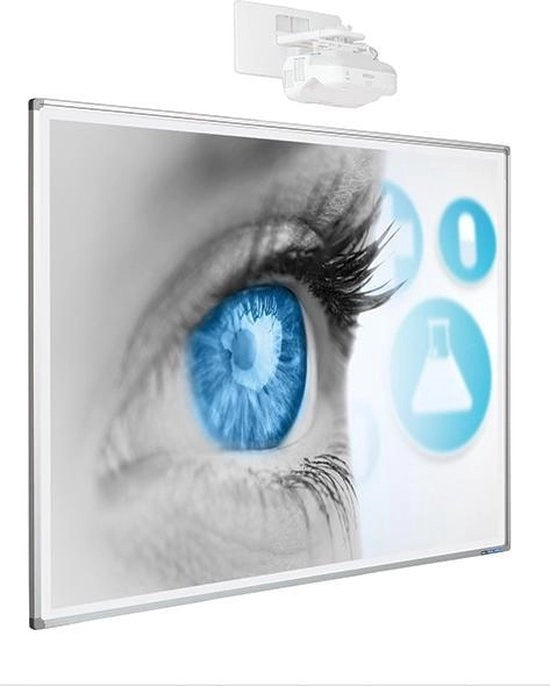 Tavolo di proiezione Softline profilo 8mm email mat wit (16:10) 120x192 cm