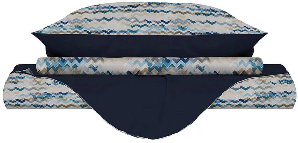 Copripiumino Singolo con Federe Stampato Modern Sky