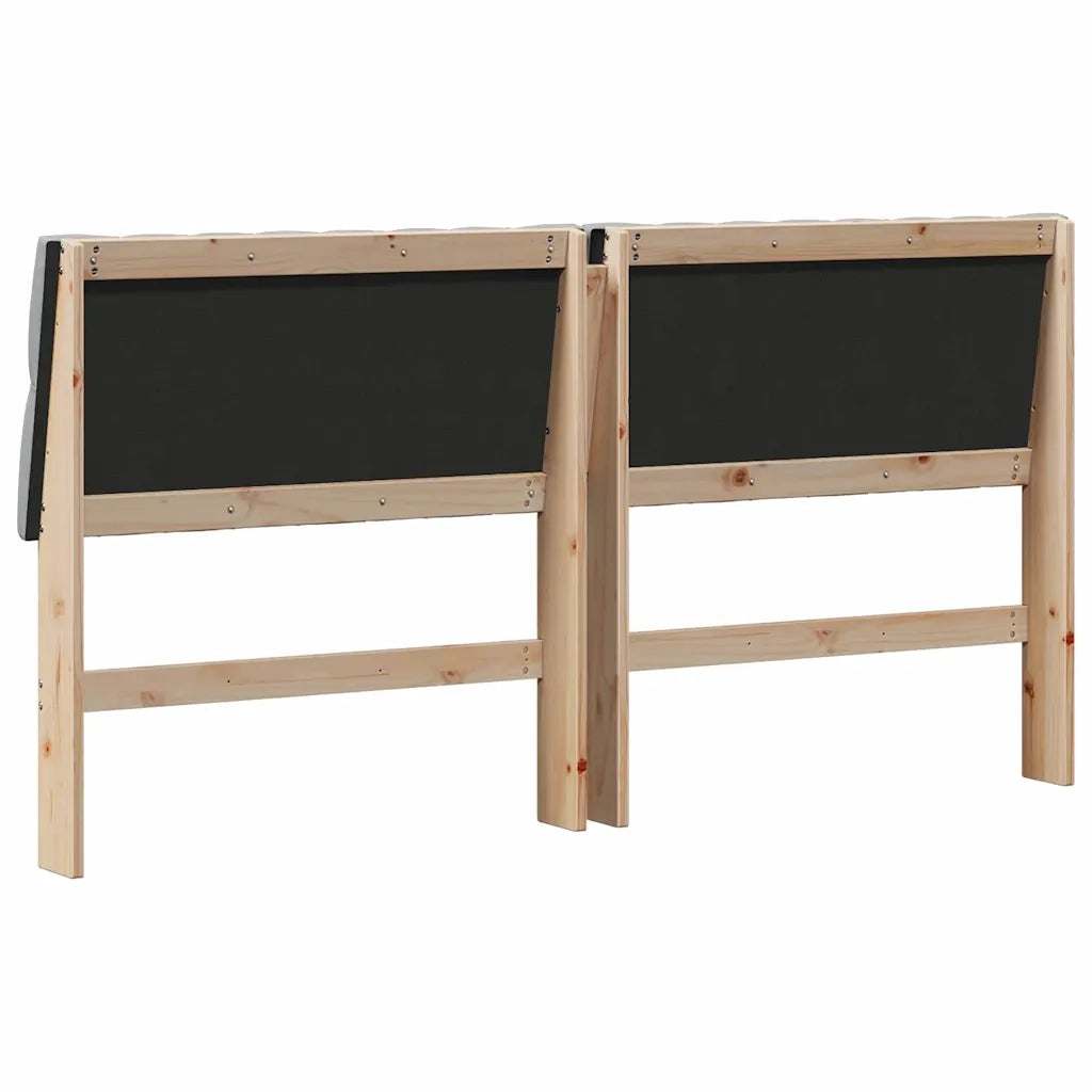 Testiera imbottita-Testiera con Cuscini-Testata Grigio chiaro 180 cm Pino massello 958555