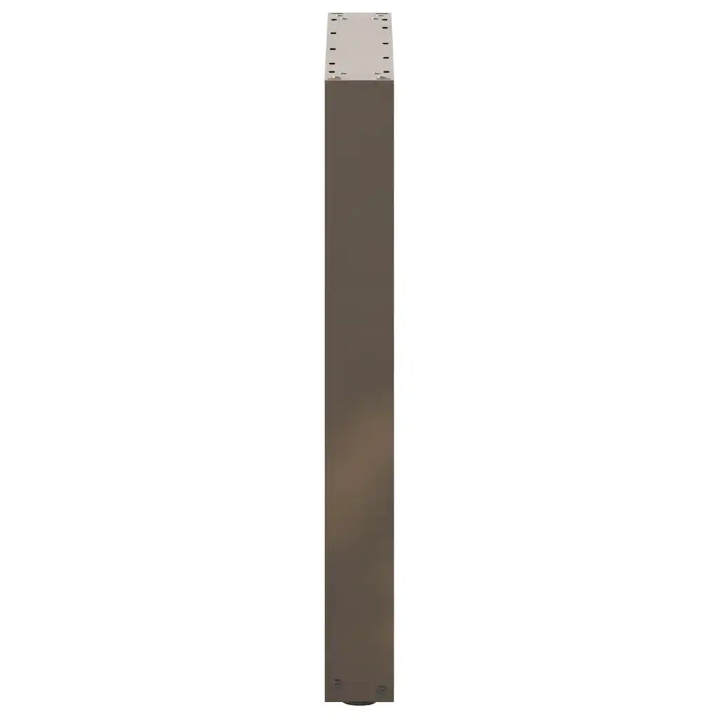 vidaXL Gambe per tavolo da pranzo a forma di U 2 pz in acciaio naturale 60x(72-73) cm