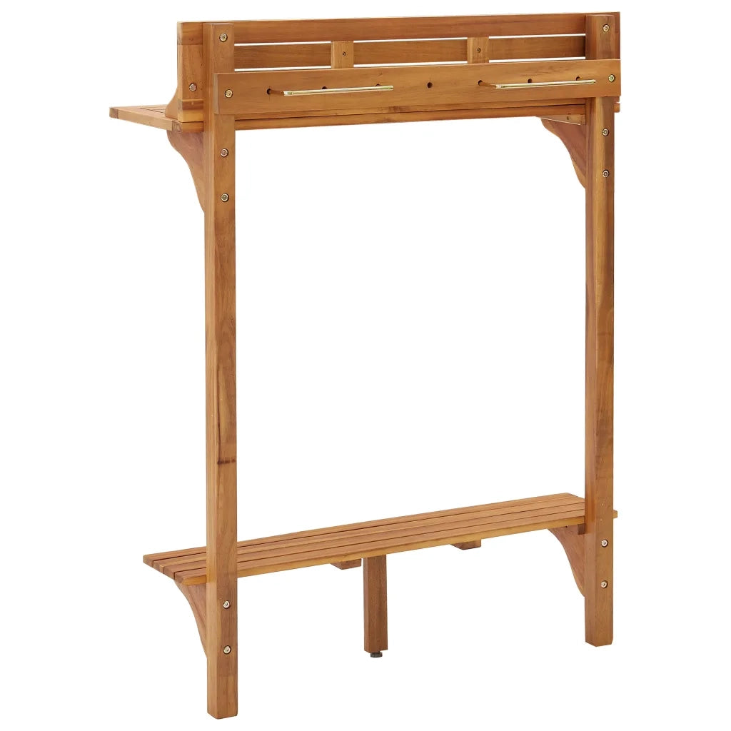 Tavolo da Bar da Balcone 90x37x122,5 cm in Massello di Acacia 310253